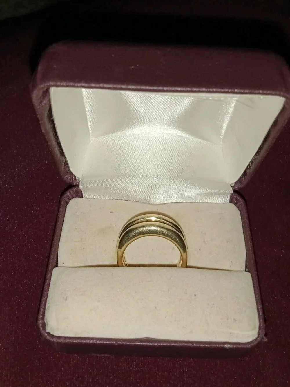 Very Nice 14kt Solid Gold 7.2g Blue Sapphire Men's Ring Sz 7.25
